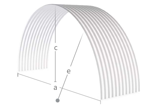 Cladding Roofing Sheeting Walling CGI Pre Curving Barrel Vault Order