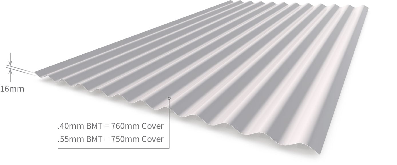 Cladding Roofing Sheeting Walling Corrugated CGI Profile NZ
