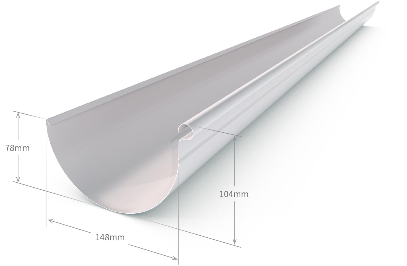 Gutters Guttering Gutter Half Round Profile