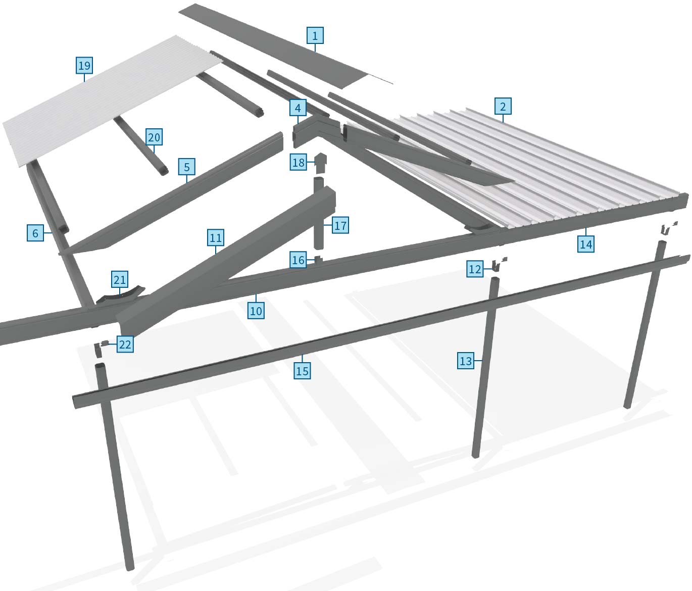 Patios Verandah Carport Outback Gable Multispan Connection